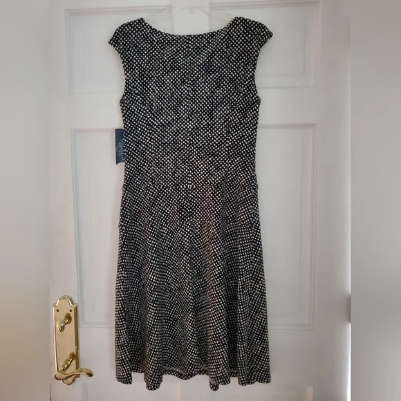 NWT Chaps polka dot a-line dress - Picture 3 of 6